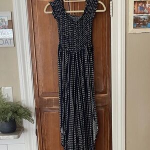 Elegant Black and White Women's Dress